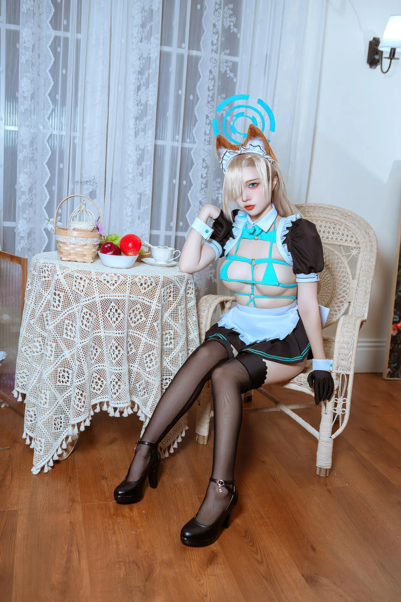 二佐Nisa - 蔚蓝档案 一之濑明日奈 猫耳女仆-erohere9.webp